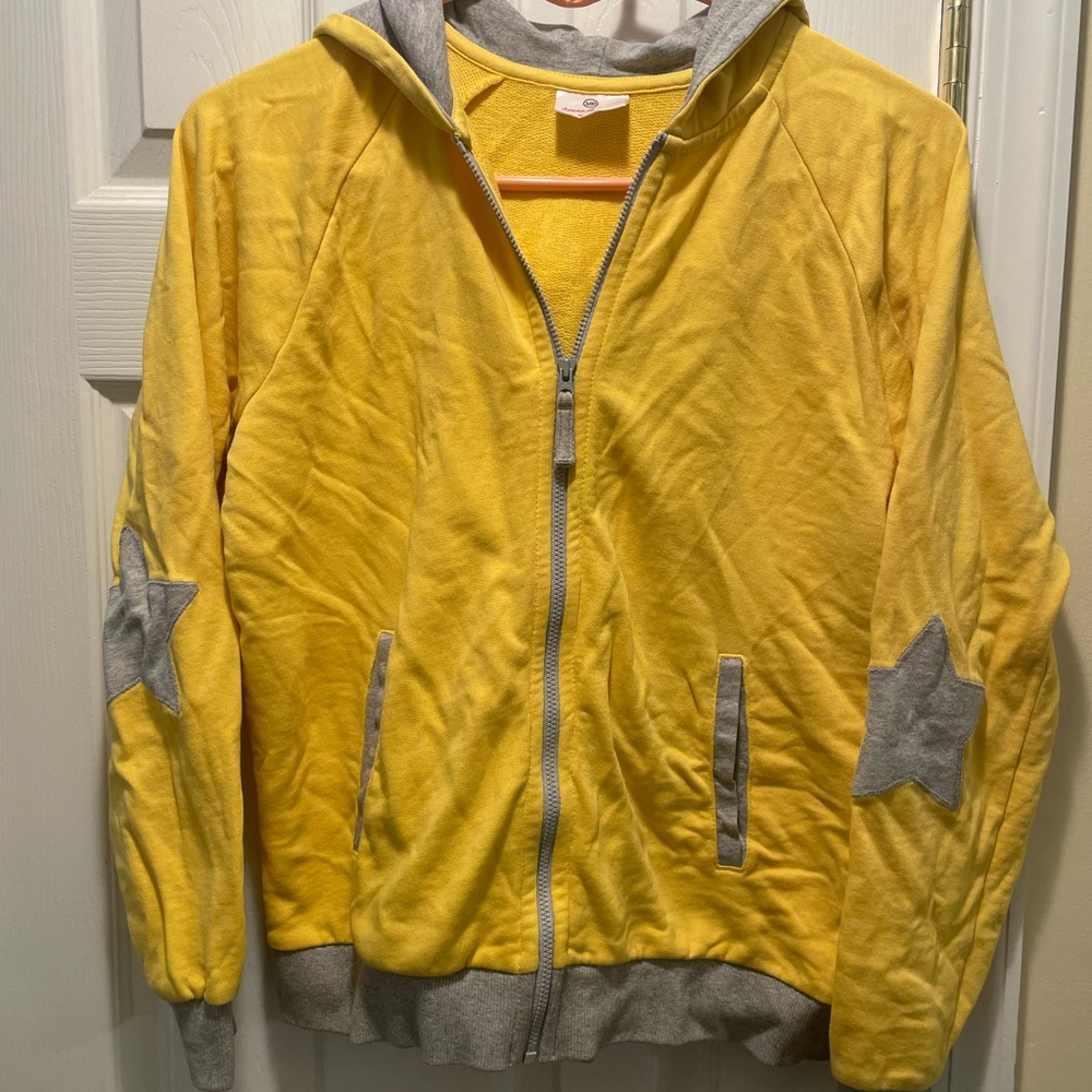 Hanna Andersson Yellow and Gray Hoodie